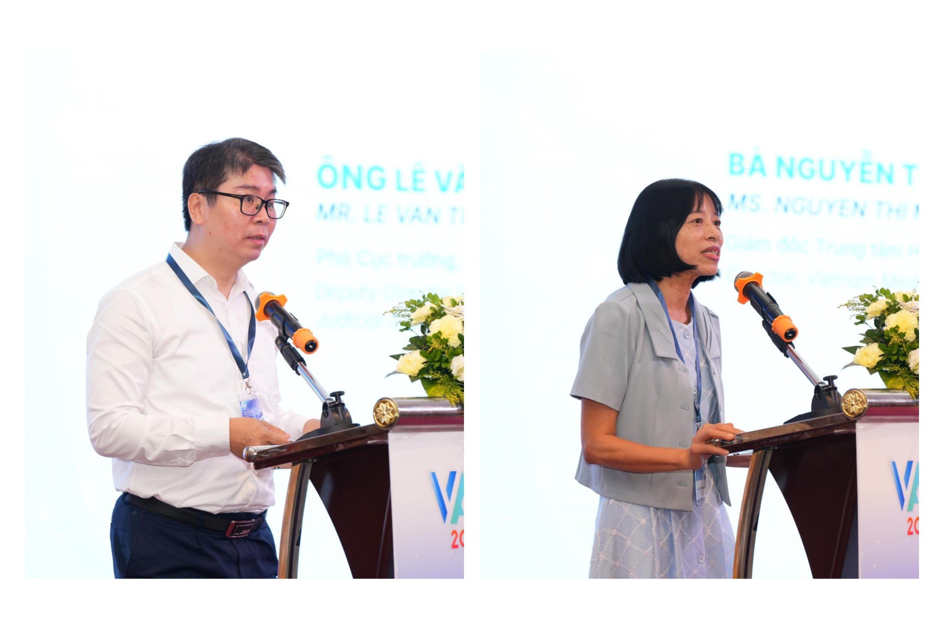 Mr. Le Van Tuan &ndash; Deputy Director General of the Department of Judicial Support, Ministry of Justice & Ms. Nguyen Thi Mai &ndash; Director of the Vietnam Mediation Centre (VMC) under VIAC, Former Deputy Director General of the Department of Judicial Support, Ministry of Justice, VIAC Arbitrator